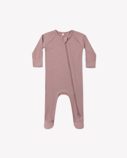 Quincy Mae Bamboo Zip Footie