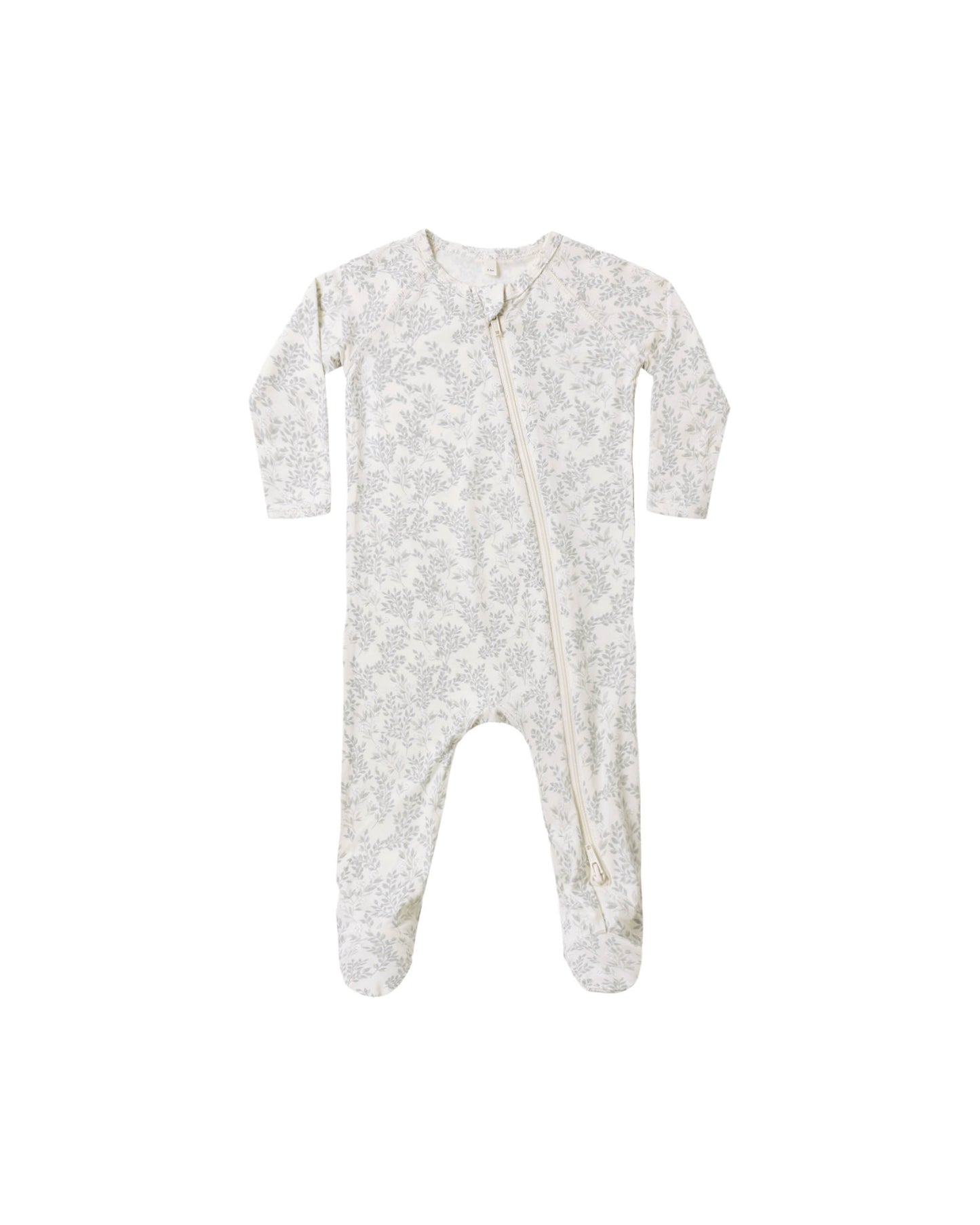 Quincy Mae Bamboo Zip Footie