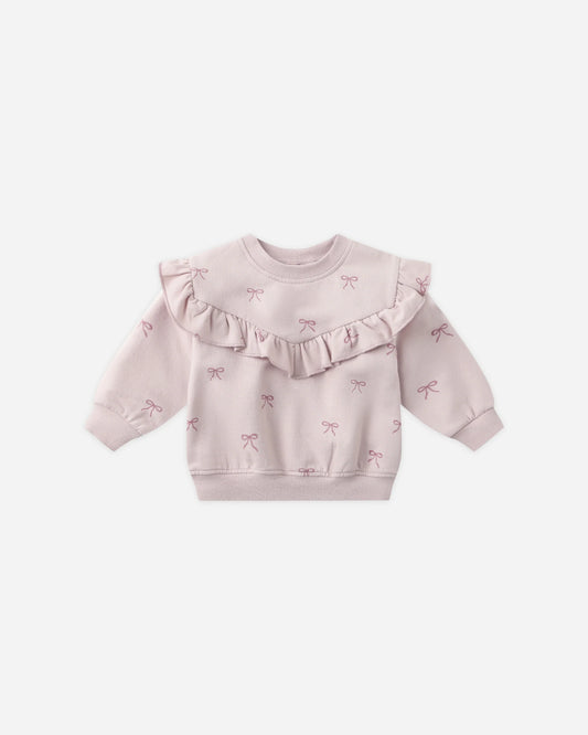 Quincy Mae Ruffle Sweatshirt & Sweatpant Outfit