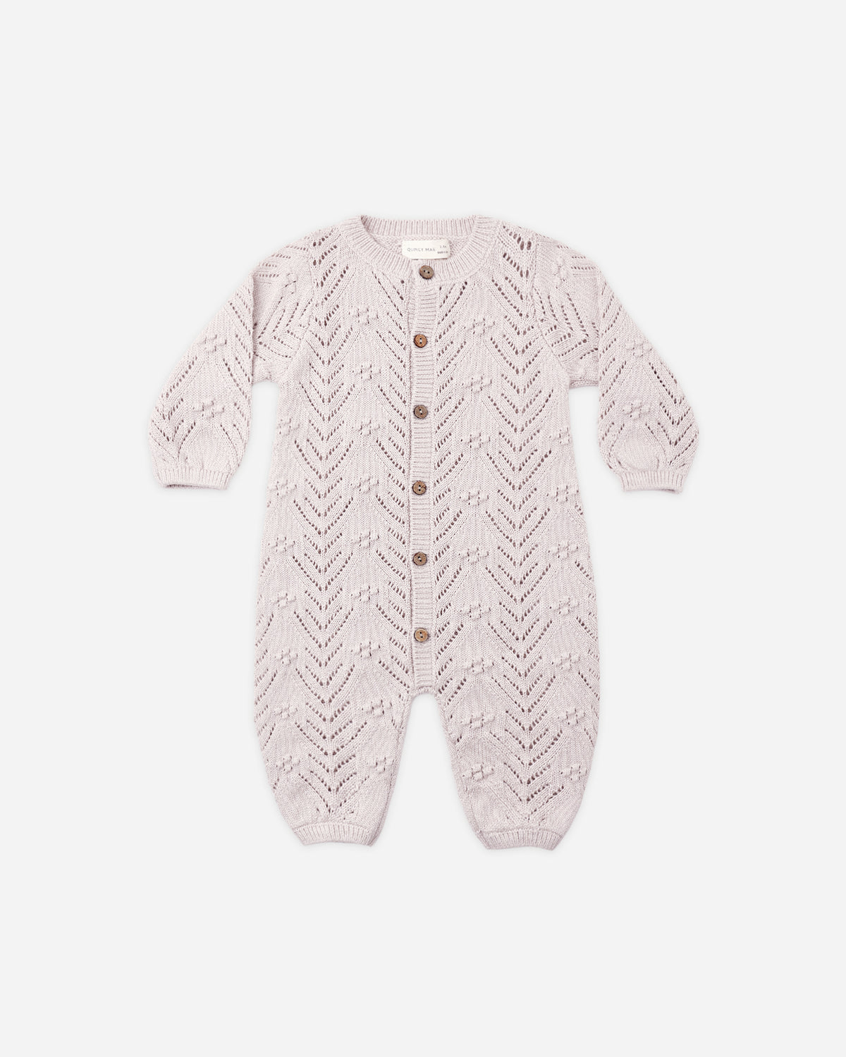 Quincy Mae LS Knit Bubble Romper
