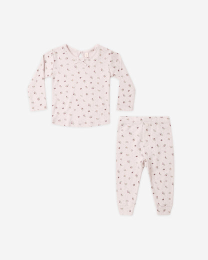 Quincy Mae Pointelle LS Tee & Legging Set