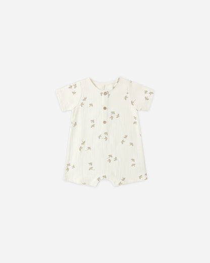 Quincy Mae SS Woven Romper