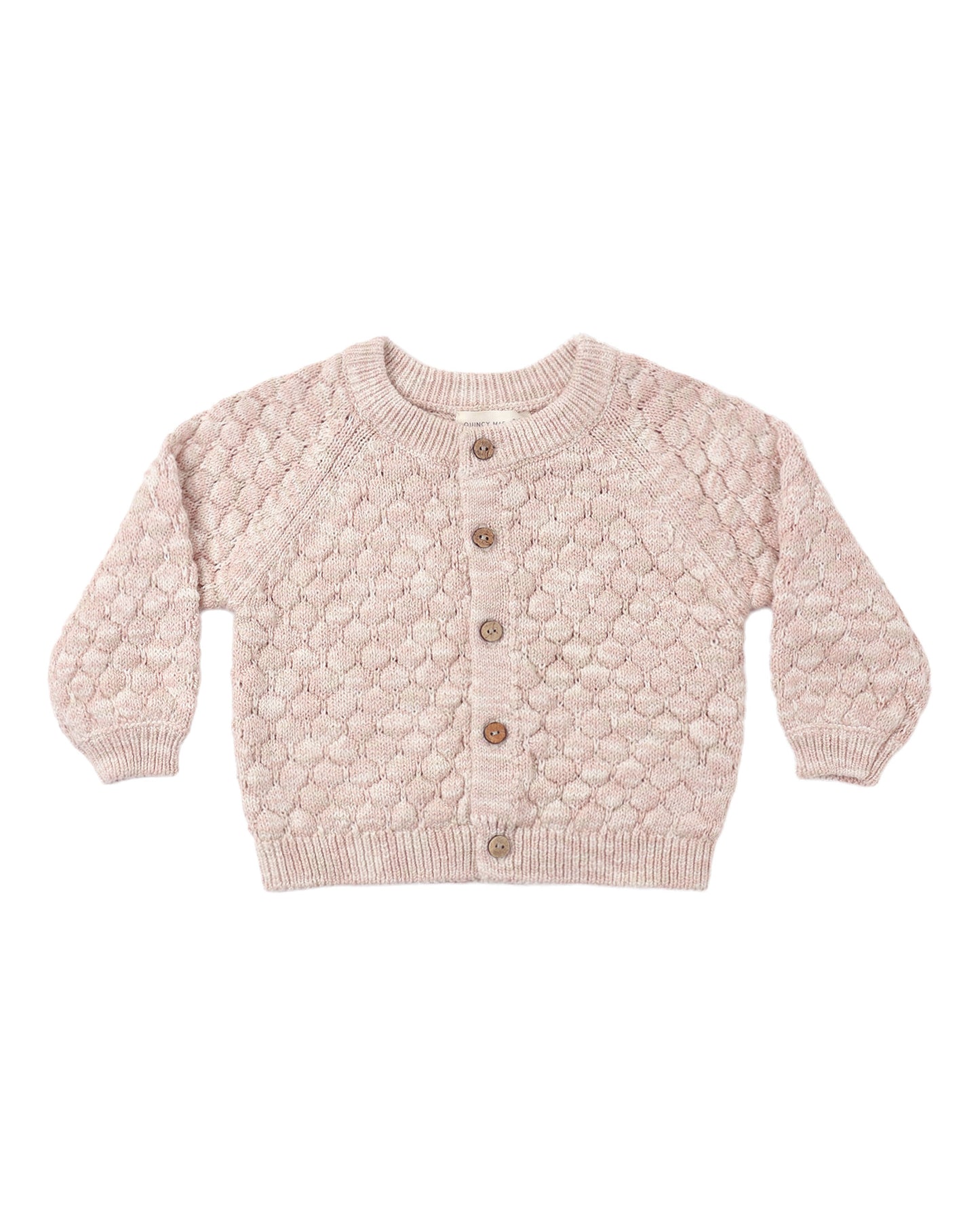 Quincy Mae Bubble Knit Cardigan