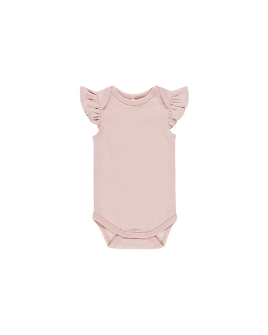 Quincy Mae Flutter Sleeve Bodysuit