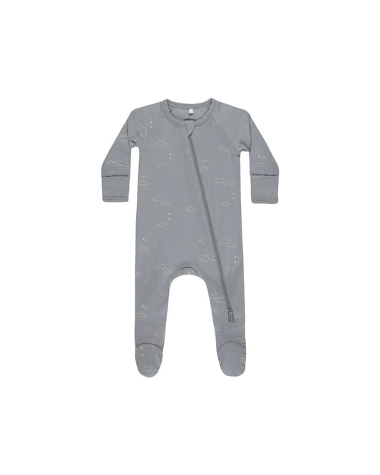 Quincy Mae LS Bamboo Zip Footie