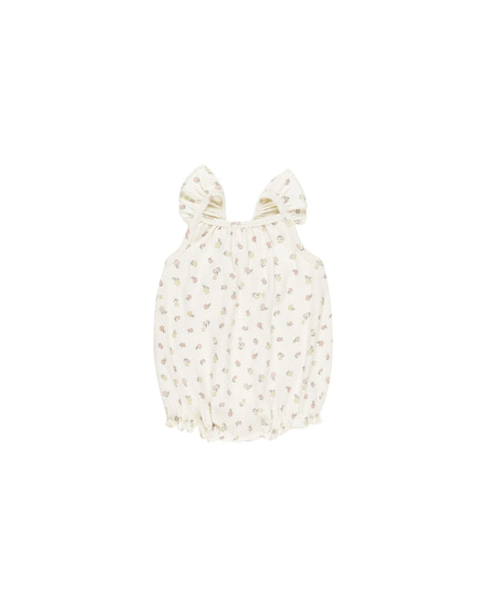 Quincy Mae Ribbed Ruffle Romper