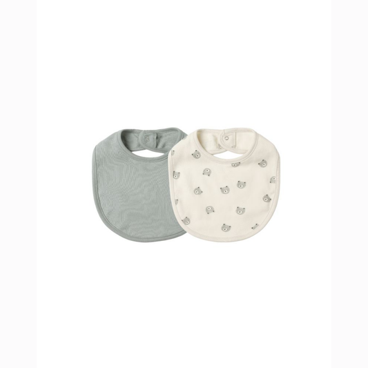 Quincy Mae 2 Pack Jersey Snap Bib | Tuesday's Child