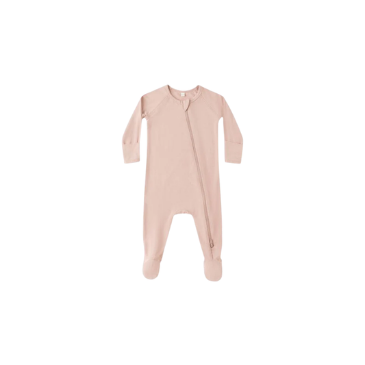 Quincy Mae Long Sleeve Bamboo Zip Footie | Tuesday's Child
