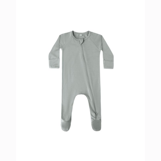 Quincy Mae LS Bamboo Zip Footie