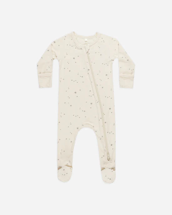 Quincy Mae Bamboo Zip Footie