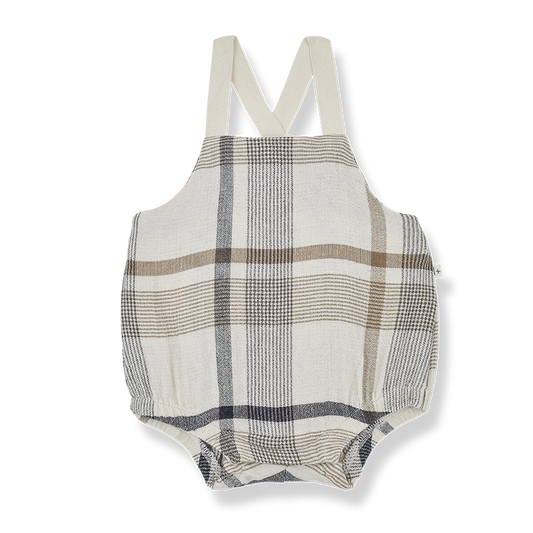 One + In the Family Rai Plaid Romper