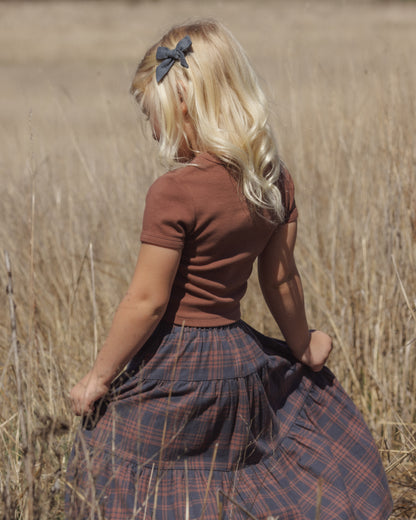 Rylee + Cru Tiered Midi Skirt