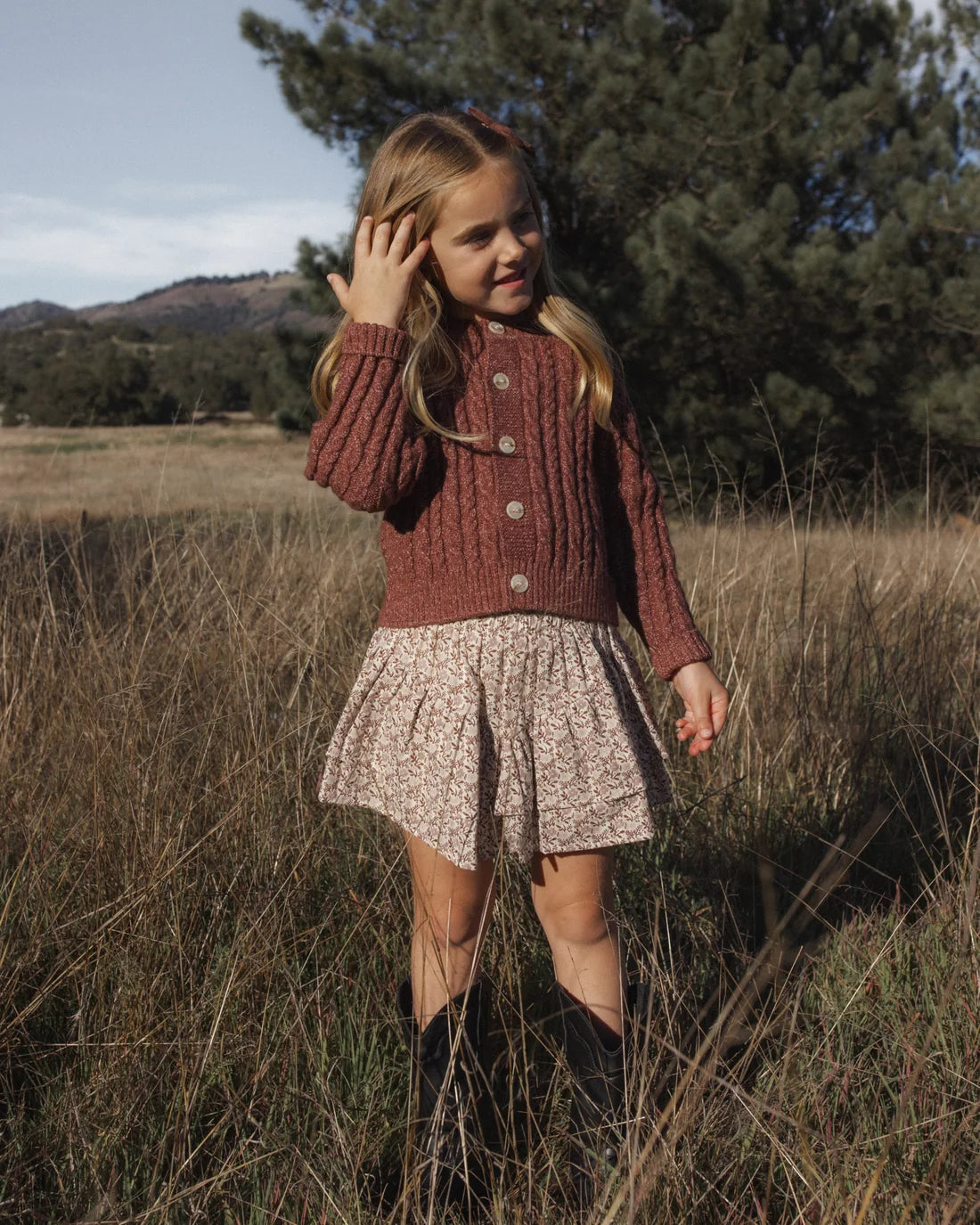 Rylee + Cru Tiered Mini Skirt