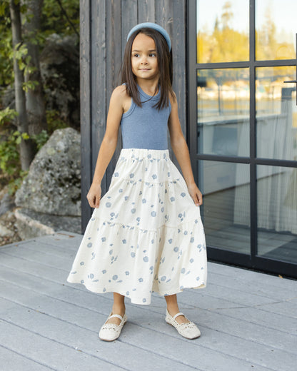 Rylee + Cru Tiered Midi Skirt