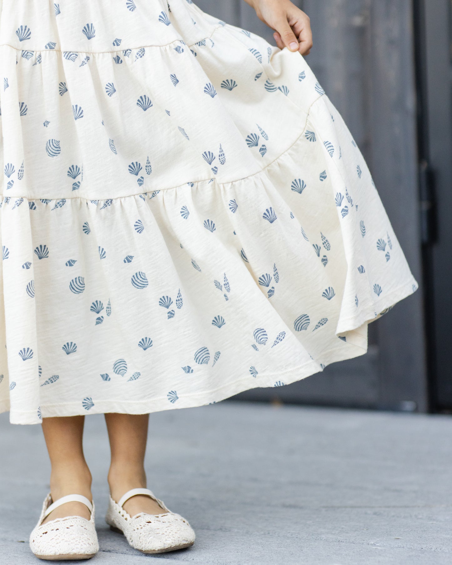 Rylee + Cru Tiered Midi Skirt