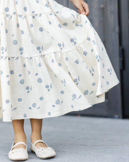 Rylee + Cru Tiered Midi Skirt