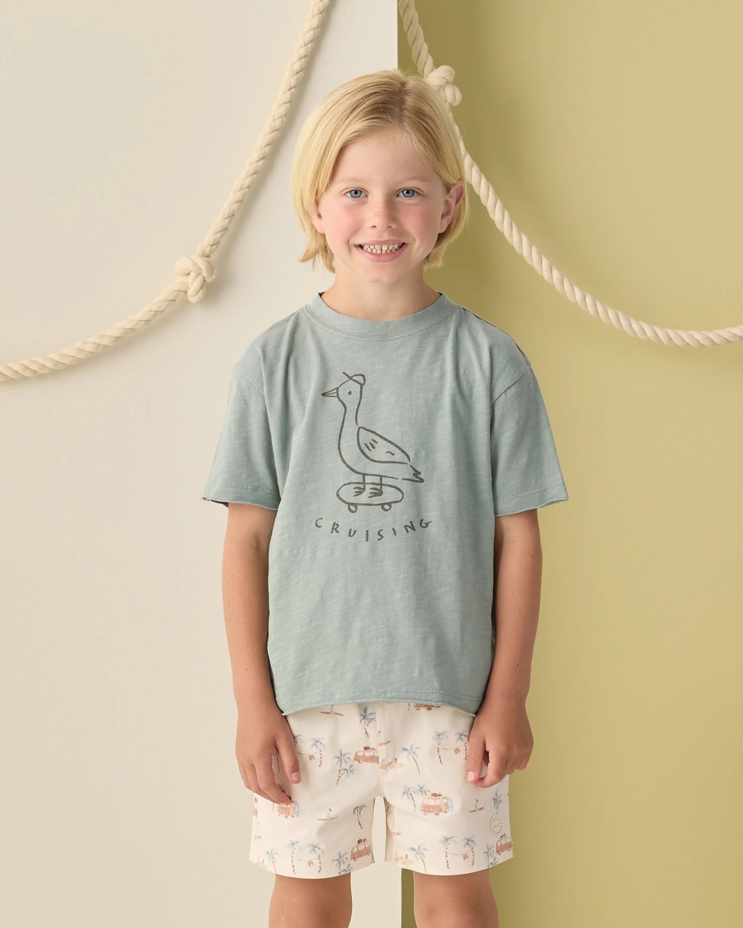 Rylee + Cru Raw Edge Tee