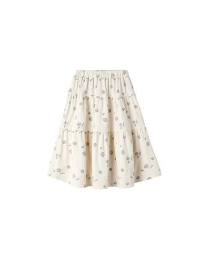 Rylee + Cru Tiered Midi Skirt