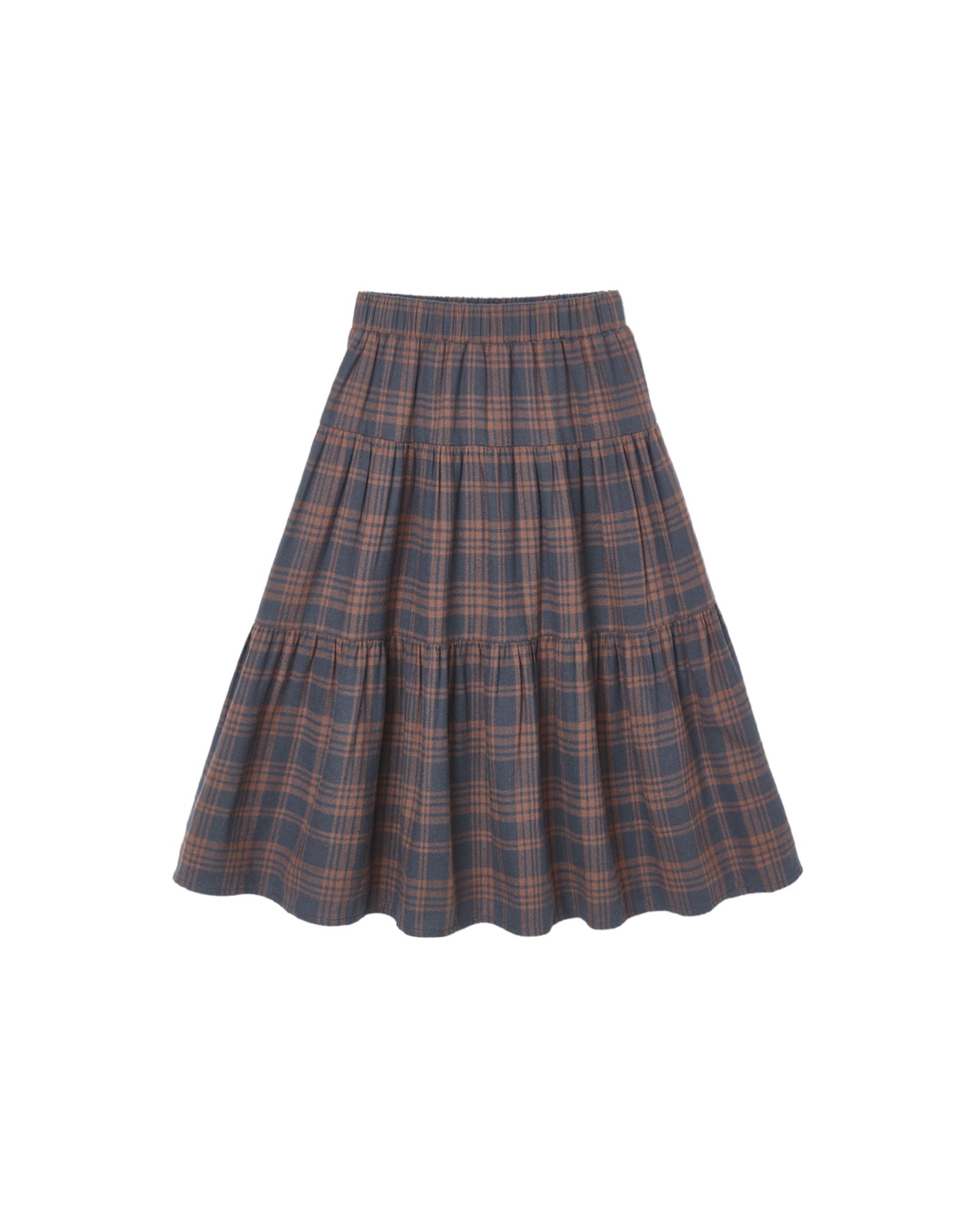 Rylee + Cru Tiered Midi Skirt