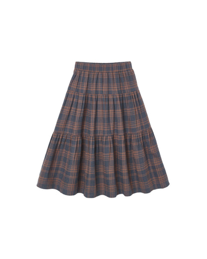 Rylee + Cru Tiered Midi Skirt