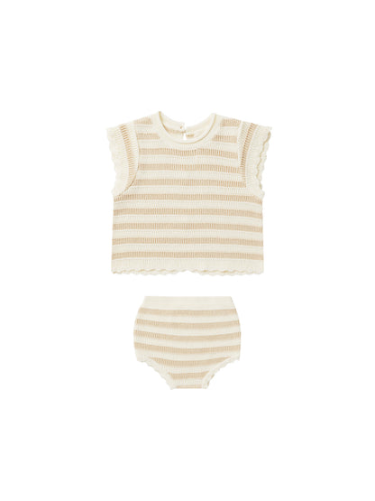 Rylee + Cru Scallop Knit Baby Set