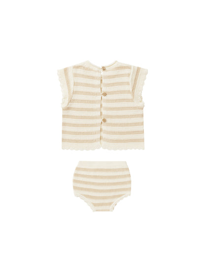 Rylee + Cru Scallop Knit Baby Set