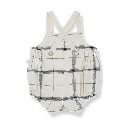 One + Family Ron Sleeveless Plaid Romper