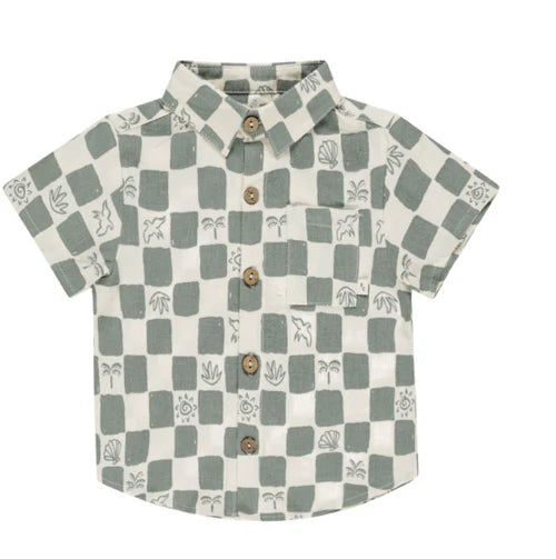 Rylee + Cru Collared SS Shirt
