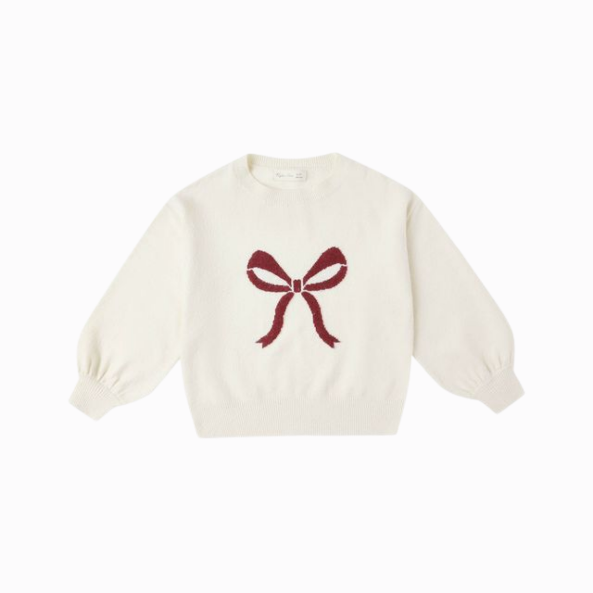 Rylee + Cru Aspen Sweater Bow Natural | Tuesday's Child