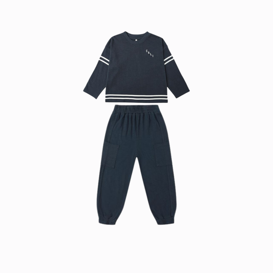 Rylee + Cru Camden Long Sleeve Tee + Cargo Jogger Outfit | Tuesday's Child