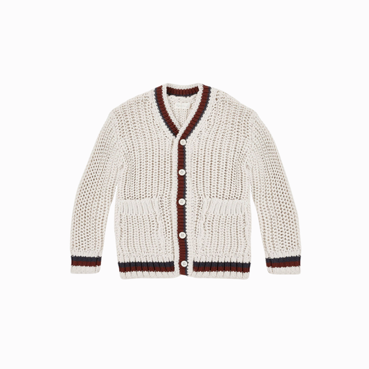 Rylee + Cru Collegiate Cardigan Natural | Tuesday's Child