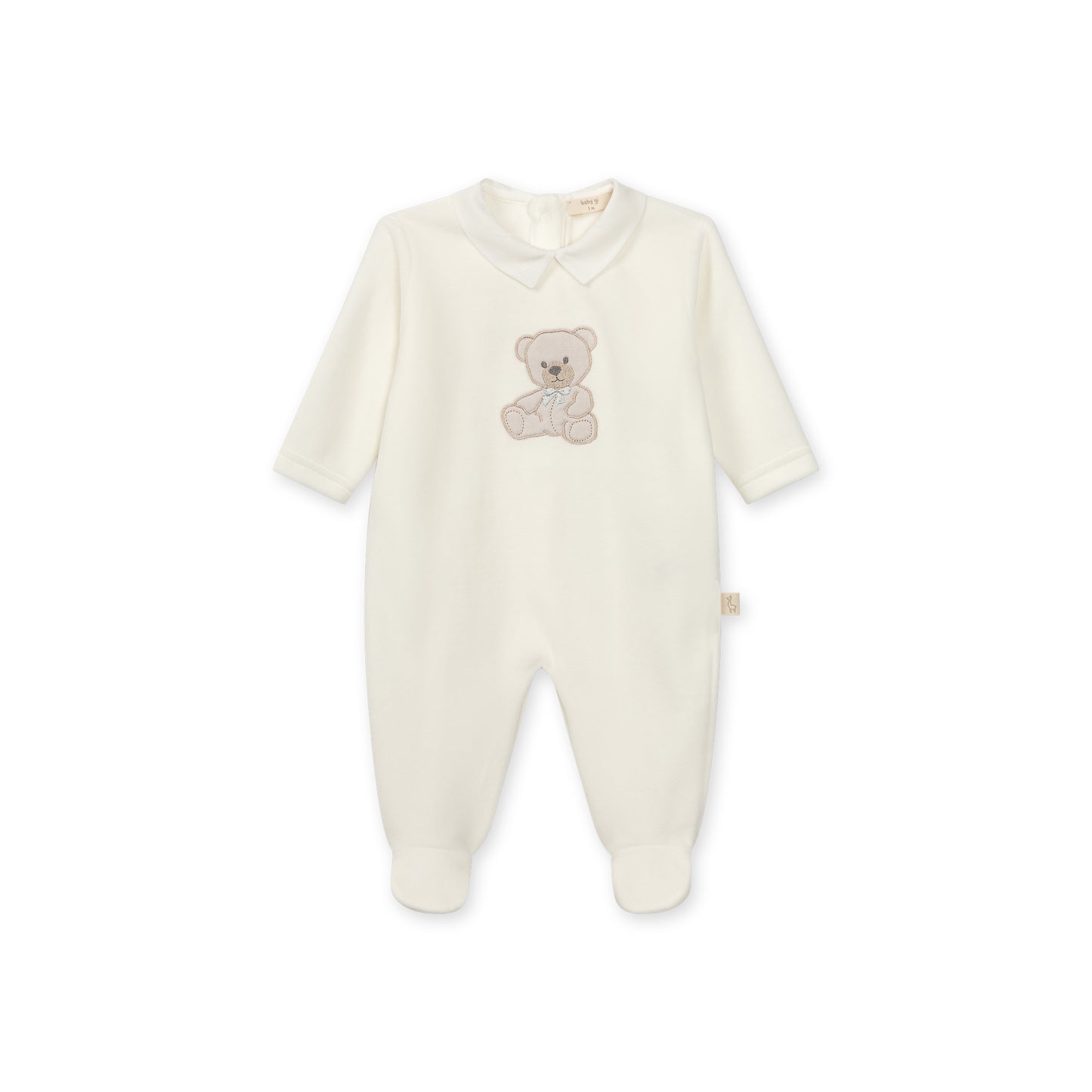 Baby Gi Sweet Teddy Velour Footie
