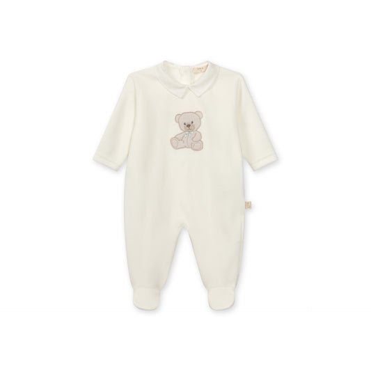 Baby Gi Sweet Teddy Velour Footie