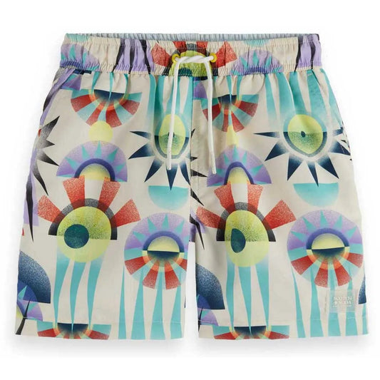 Scotch & Soda Mid-Length  AOP Swim Shorts