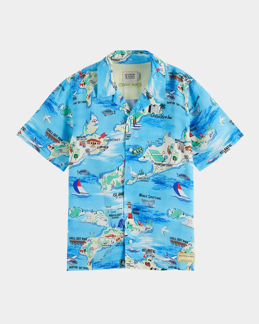 Scotch & Soda AOP SS Viscose Shirt