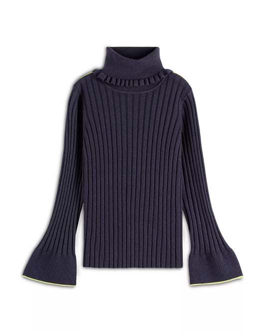 Scotch & Soda Rolled Neck Ribbed LS Pullover