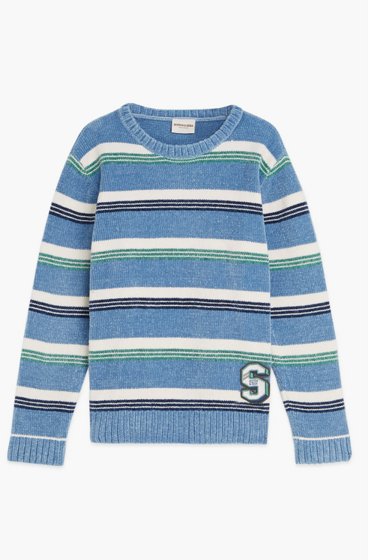Scotch & Soda Striped Crewneck Sweater