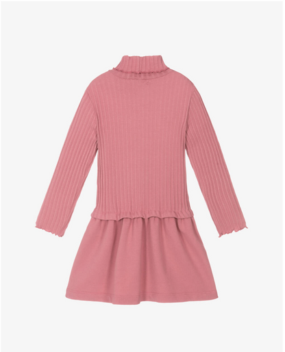 Il Gufo LS Ribbed Dress