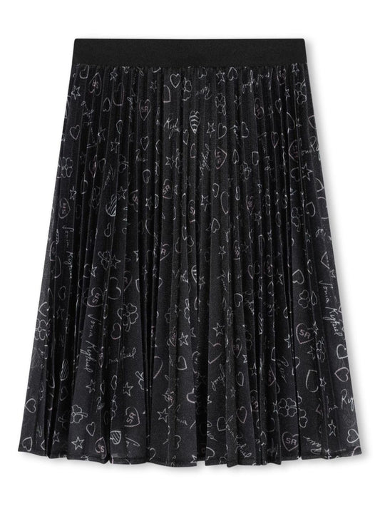 Sonia Rykiel Glitter Pleated Skirt