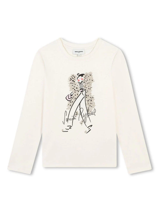 Sonia Rykiel LS Model Graphic T-shirt