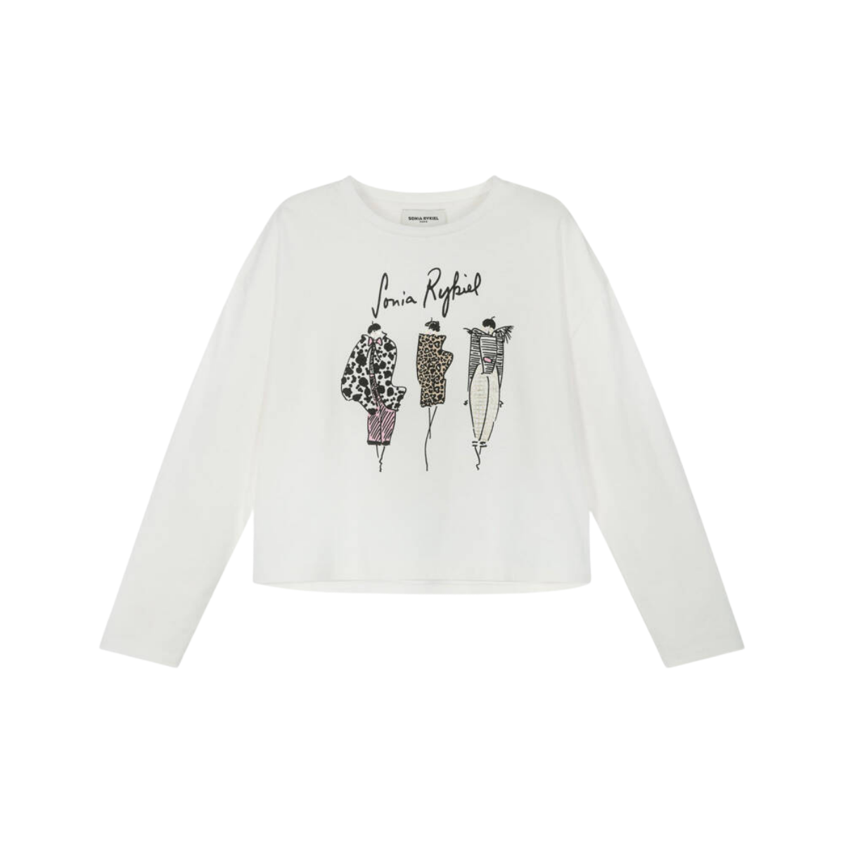 Sonia Rykiel LS Graphic Print T-shirt | Tuesday's Child