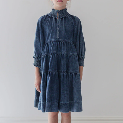 Steph Chambray Tiered Dress | Tuesday's Child