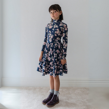 Steph Lilac Floral Print Velvet Top | Tuesday's Child