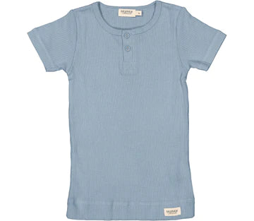 Mar Mar SS Ribbed Henley Top
