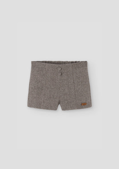 Popelin Fleck Mandarin Shirt & Short Set