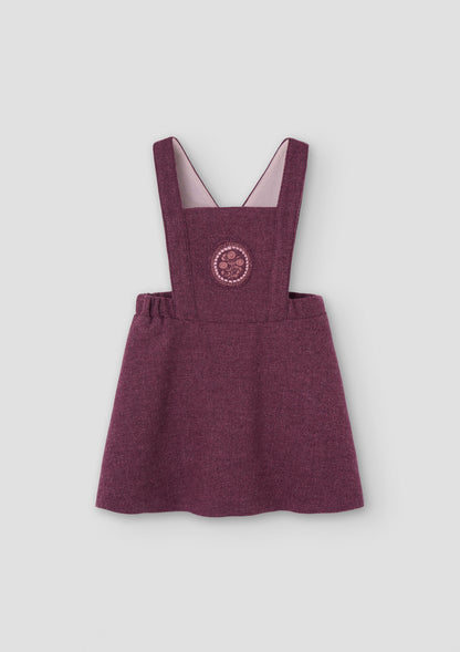 Popelin Embroidery Woolen Dress