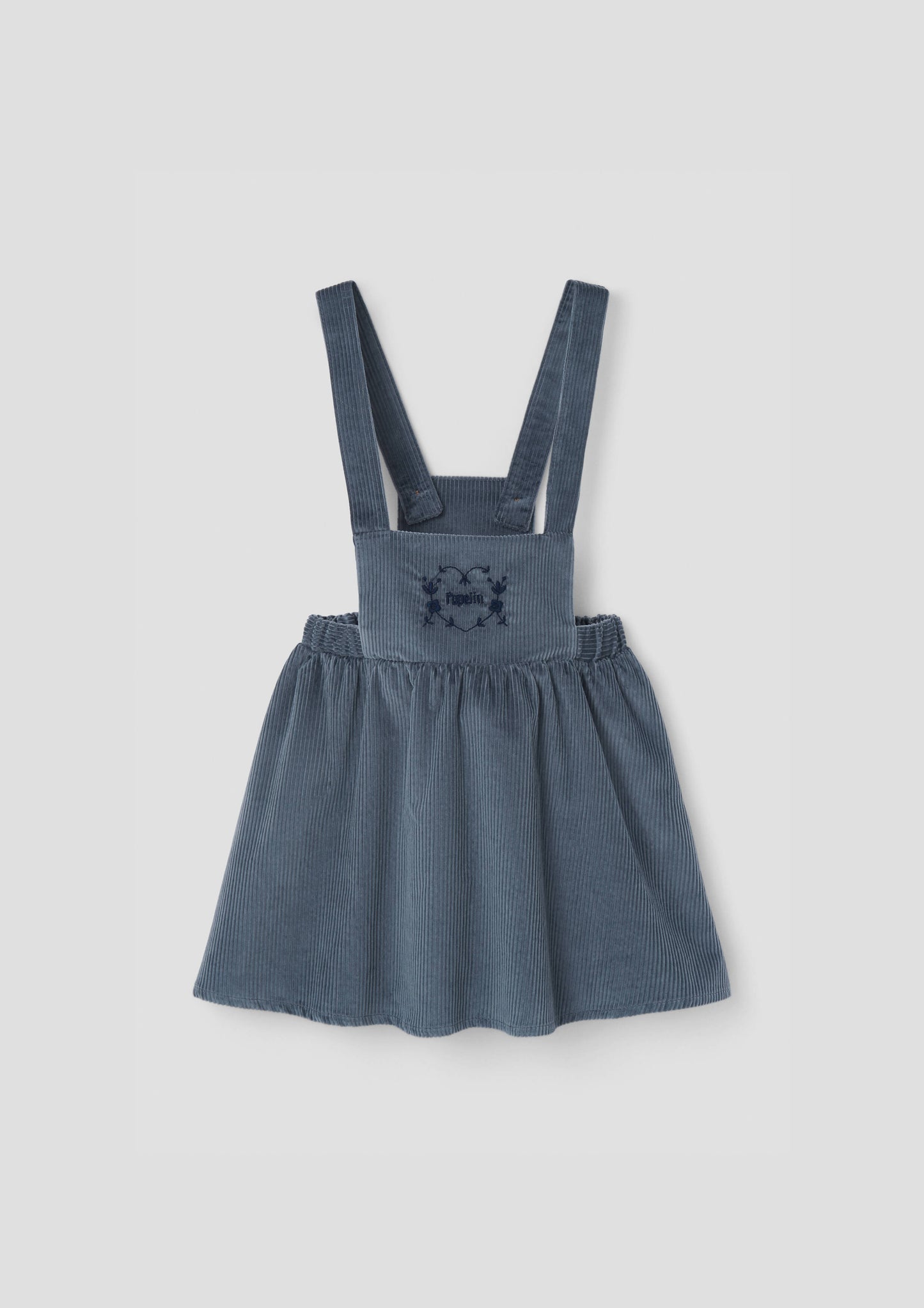 Popelin Logo Embroidery Corduroy Dress