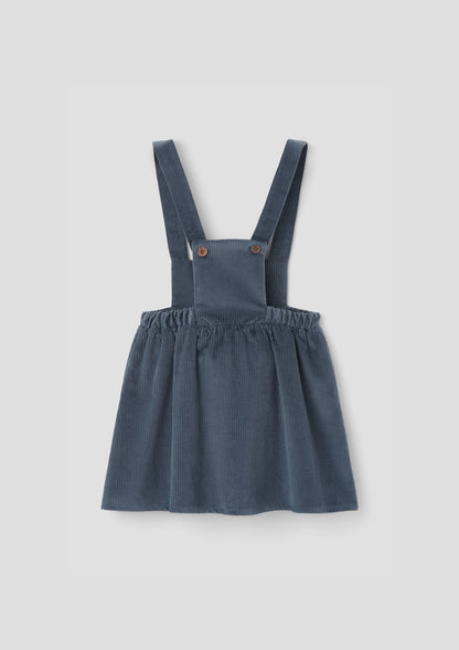 Popelin Logo Embroidery Corduroy Dress