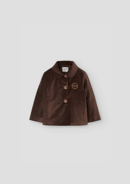 Popelin Velvet Coat & Short Outfit