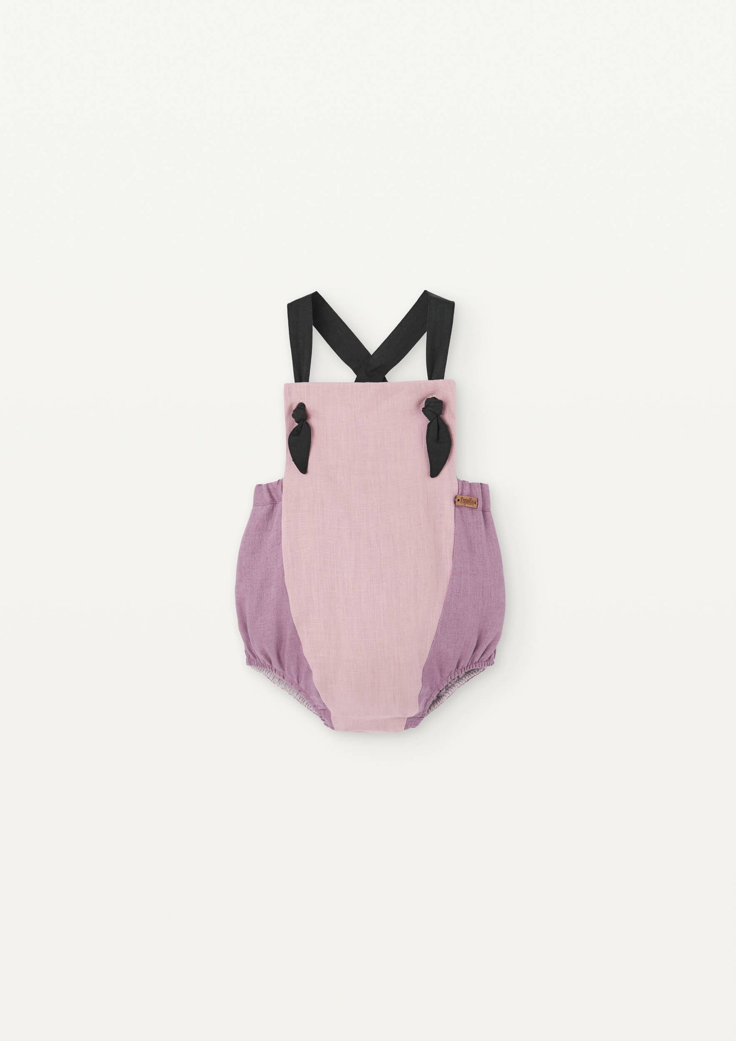 Popelin Linen Contrast Romper